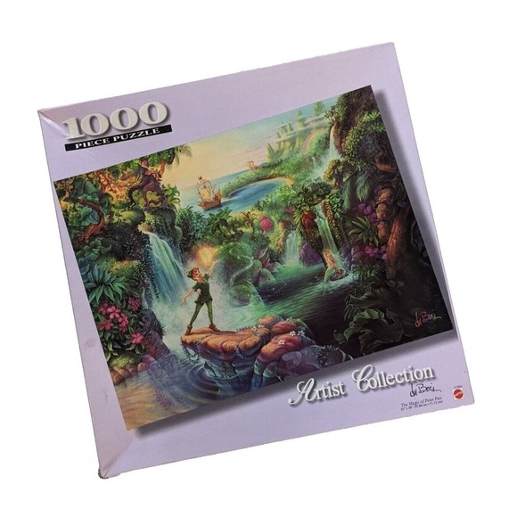 Mattel Other - Vintage Disney Jigsaw Puzzle Du Bois Artist Collection Peter Pan 1000 Piece RARE